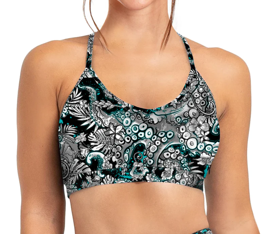 Spacefish Army Bikini Sports Bra