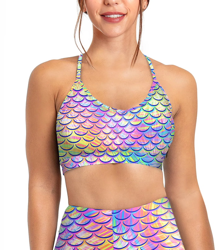 Spacefish Army Bikini Sports Bra