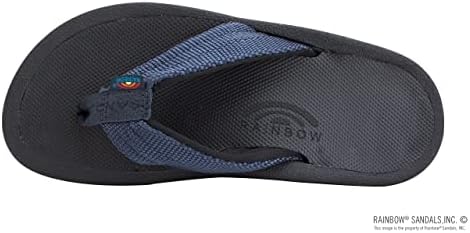 Rainbow Flip Flops Orthodic Blue Mens