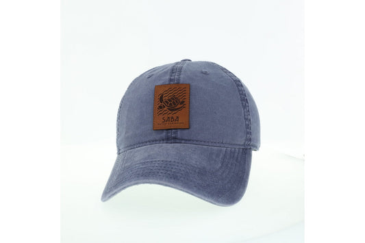 Slate Blue with Turtle Stencil Hat